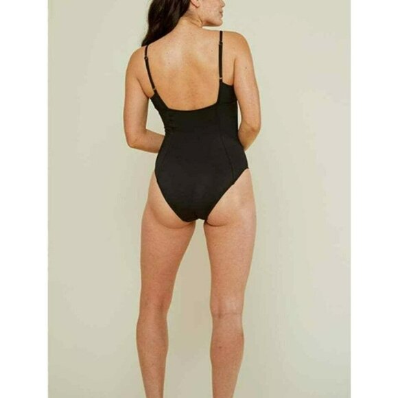 Andie Swim Havana One Piece Swimsuit Bathing Suit Black Size XL - Picture 2 of 7